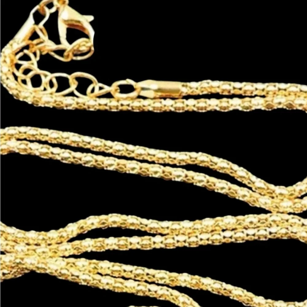 Merry Go Round Carousel Miniature Dark Blue, Pink, & Gold Necklace - Picture 5 of 6